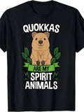 Quokka Spirit Animal Australian Kangaroo Wildlife Gift Idea T-Shirt